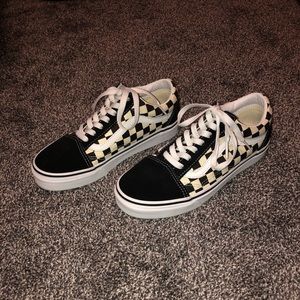 Vans Old Sckool Checkedboard Skate Shoe